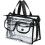 Clear cosmetic bag with removable and adjustable shoulder strap (Black) 4