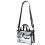 Clear cosmetic bag with removable and adjustable shoulder strap (Black) 2