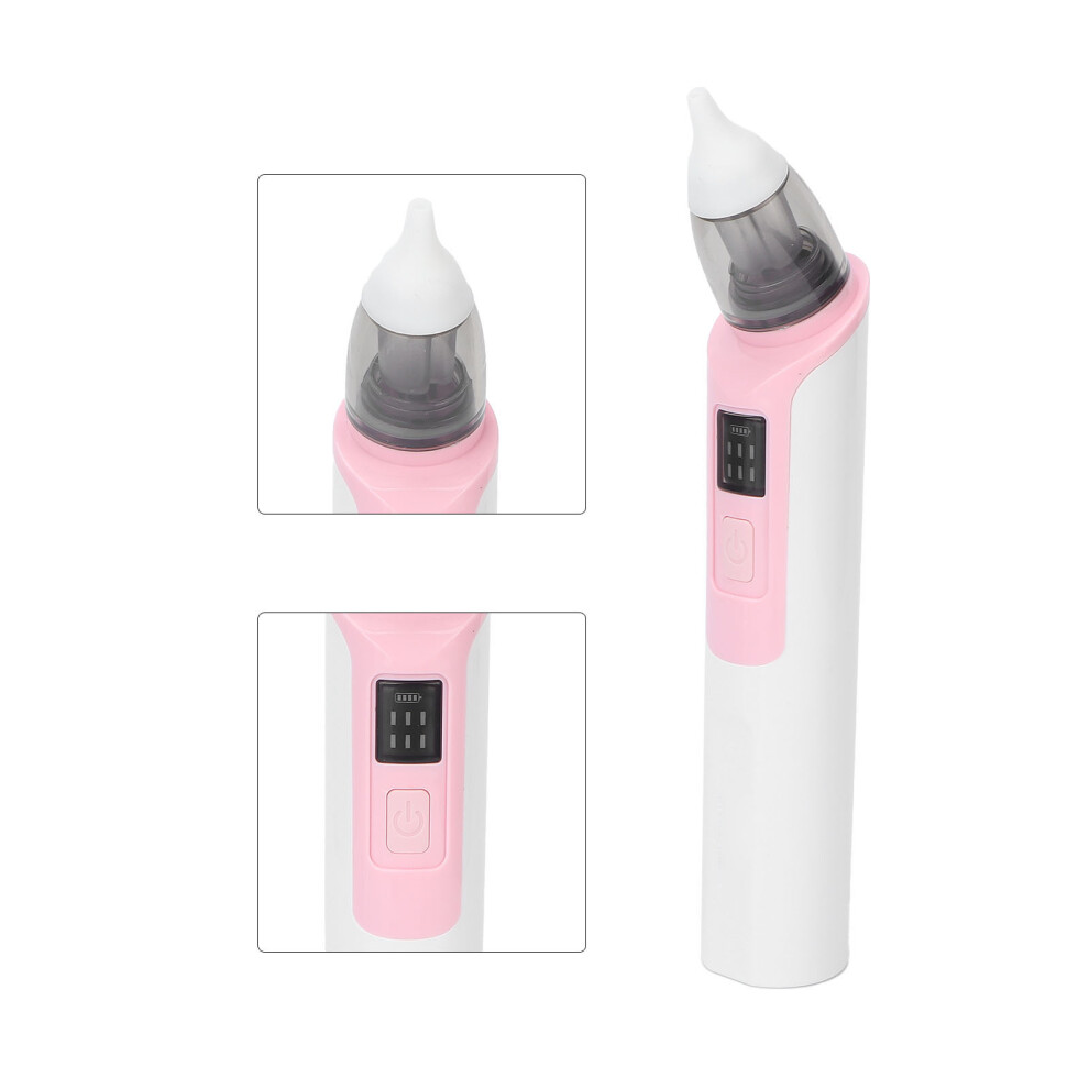 Baby Electric Nasal Aspirator Pink USB 500mAh Rechargeable