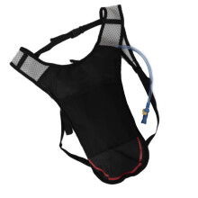 Adjustable 2L Red Water Pack with Breathable Mesh for Active Sports