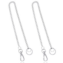 Lobster Clasps Chain For Wallet And Keys, Stainless Steel Chain With Extra Rings Rust Resistant, Wallet Chain For Belt Loop Handbag Jeans Pants Biker