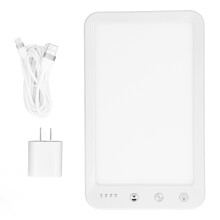 Funzione timer Lampada per fototerapia 10000 Lux Senza raggi UV Spettro completo Luminosità regolabile Montabile a parete Funzione memoria