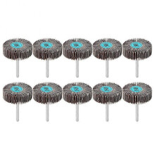 10pcs Sanding Flap Wheel for Electric Grinder Rotary Tool