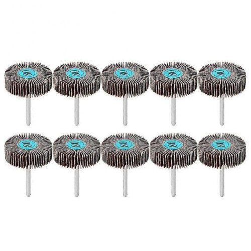 10pcs Sanding Flap Wheel for Electric Grinder Rotary Tool
