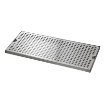 Stainless Steel Beer Drip Tray with Drain for Kegerator Beer Tower, Large Surface Countertop Pan
