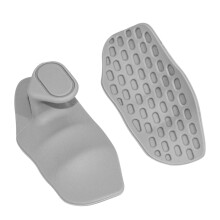 NonSlip Silicone Fitness Grip Pads For Weightlifting, Unisex Rubber Fitness Gloves, Palm Protection Grey No Box