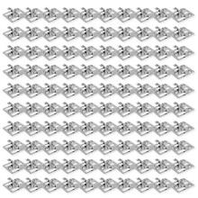 (Z73) 100Pcs Concealed Exterior Composite Deck Clip Decking Clip Bracket Fastener for Outdoor Flooring Easy to Install Multicolor