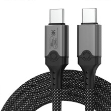 (1.5m) 40Gbps USB4 Compatible Cable 40Gbps Data 240W Power Delivery, 8K60hz Display Video Transmission Cord