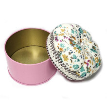 (Style B) Flower Pin Cushion with Metal Storage Box Sewing Pin Holder for Sewing Thread Quilting Pin and Crafting Accessories