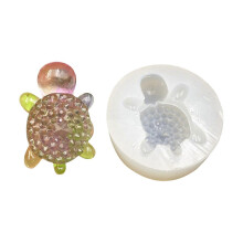 (Style 2) Reusable Diamonds Turtles Silicone Mold Flexible Silicone Mold Excellent For Crafting Intricate Turtles Designs Ornament