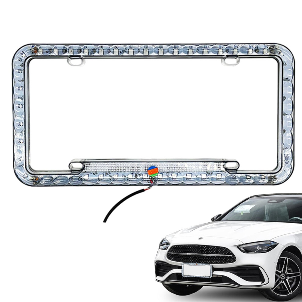 License Plate Frame With For Car And Motorcycle Bright Led 6X12 Inch Universal Fit Light 9382693498212