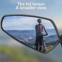 Adjustable Bike Handlebar Mount Rearview Mirror for Mountain Road Bike Black