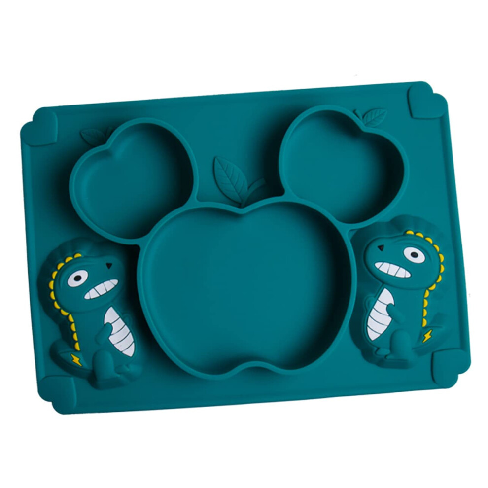 Silicone Suction Plate with Dividers for Baby and Toddler, NonSlip, Microwave and Freezer Safe