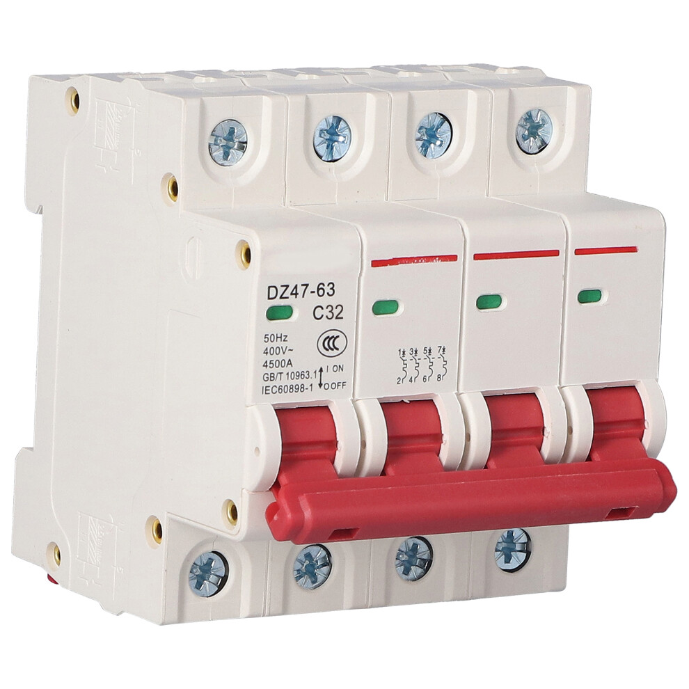 4P Mini Air Circuit Breaker 32A 400V Overload & Short Protection 4671377202241