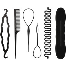 Modern hårstyling, perfekt knutverktyg för bröllop och sport, Twist Shaper magisk hårknuttillverkare, lätt att använda, återanvändbart