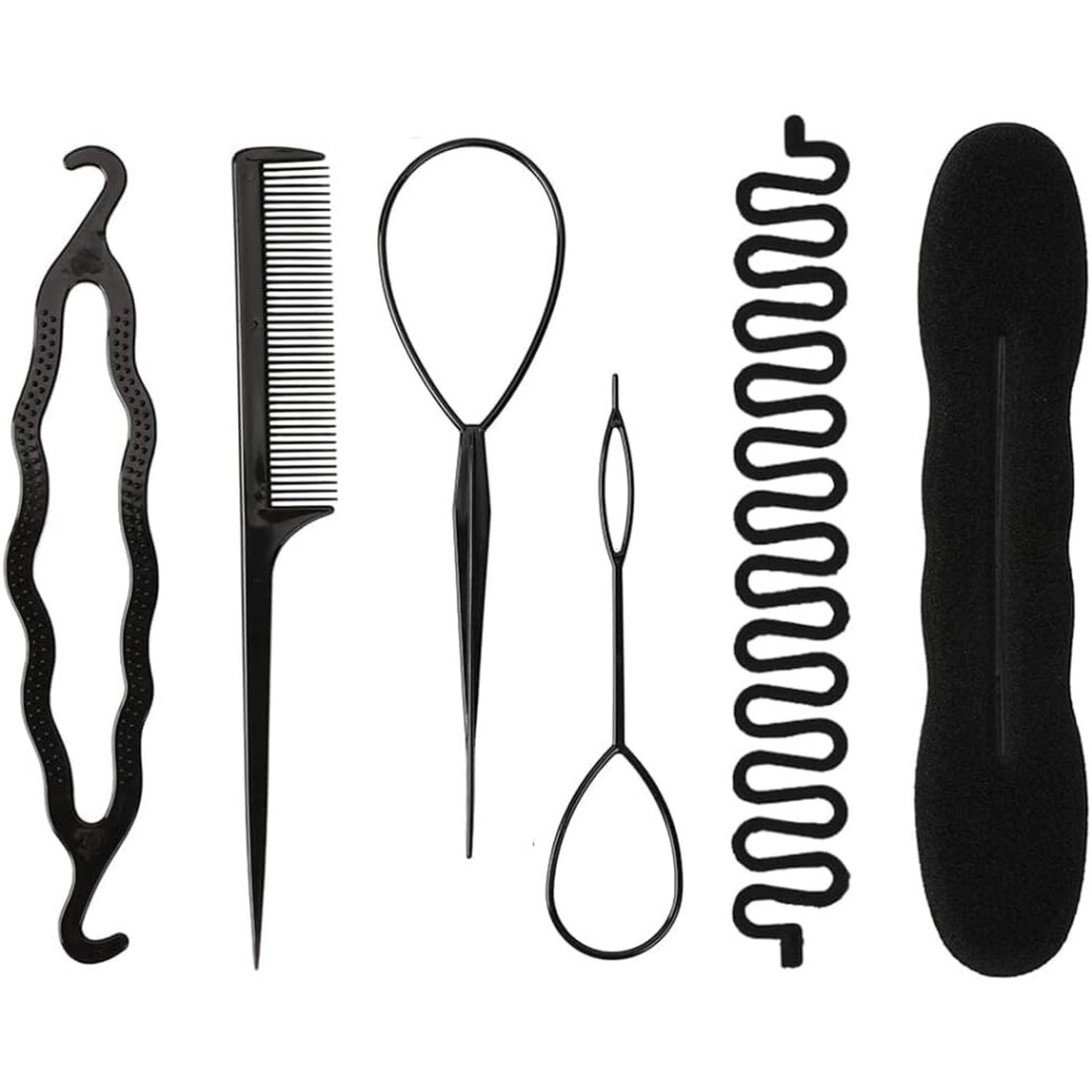 Fashionable Hair Styling, Perfect Bun Tool For Weddings And Sports, Twist Shaper Magic Hair Bun Maker, Easy To Use, Reusable Hair Accessory, Creates V