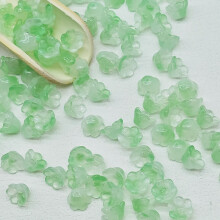 Spraymalte glassperler, akryl hjerteformede perler, glatte krystallklare, perfekte for hjemmedekorasjon og DIY-smykkelaging