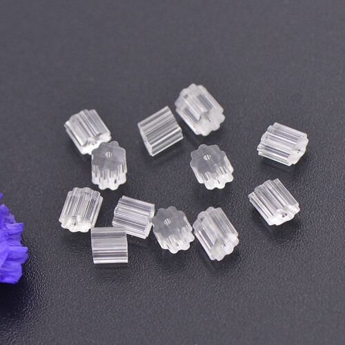 Invisible Earring Protectors, Clear Silicone Earring Backs Replacement, Soft Rubber Hypoallergenic for Studs, Compact Lightweight with Secure Grip