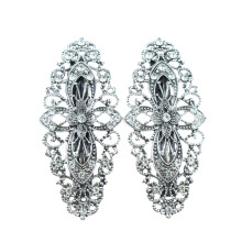 Pinces à cheveux en métal, épingles à cheveux décoratives en strass avec motif floral classique et vintage, accessoires de cheveux en cristal