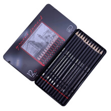 Professional Sketch Pencil Set, Graphite Drawing Tools for Art Sketching, 12pcs High-Quality Pencils with Customized Storage Solution for Artists,
