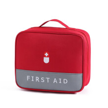 Large Capacity Waterproof Travel First Aid Kit Bag for Outdoor Emergency Medical Storage Red