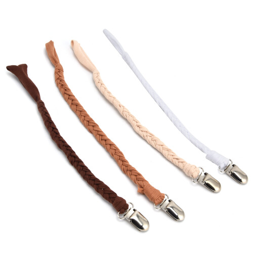 4-Color Baby Pacifier Chain Style 2 - Secure Clip Versatile Use