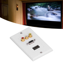 ABS Audio-Video-Wandtülle 70 mm x 115 mm Langlebiges Multimedia-Panel