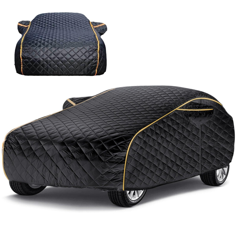 Hail Protector Car Cover Suv Compatible 5Layer Padded Antihail Outdoor Weatherproof Black 9199774168823