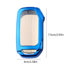 (Blue) Protective TPU Remote Car for Key for Case Anti-scratch Cover for Shell for KIA Carnival Car Accessories  Red