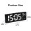 (white light) Contemporary Electronic Clock with Easy Operations Features Alarm Temperature and Calendar Functions 2