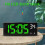(green light) Contemporary Electronic Clock with Easy Operations Features Alarm Temperature and Calendar Functions 3