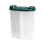 (Dark green) 2500ml 2 Grid Plastic Food Storage Container Crisper Box Grain Sealed Organizer  Orange 1