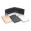 (Black) Double Fold Aluminum Alloy Bluetooth-compatible Keyboard Mini 66 Keys Wireless Keyboard for phone Android Tablet PC  Rose gold 3