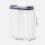 (Orange) 2500ml 2 Grid Plastic Food Storage Container Crisper Box Grain Sealed Organizer  Orange 3