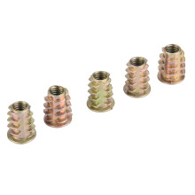 50Pcs M6x15 Zinc Alloy Hex Socket Insert Nuts for Woodworker Projects