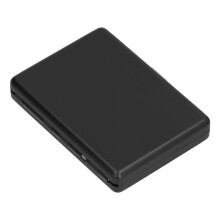 Brushed Aluminum Business Card & Cigarette Storage Box, 10.5x8x1.7cm