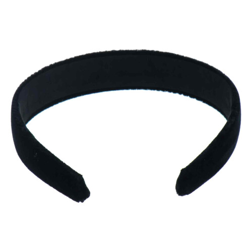 Faixa de cabelo de veludo macio para mulheres, acessório moderno, faixa de cabeça acolchoada, resistente e flexível com base elástica, não