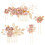 Χτένες και τσιμπιδάκια μαλλιών με λουλούδια για γάμο, νυφικό κομμάτι μαλλιών 1