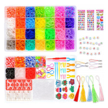 DIY Jewelry Making Kit, Polyester Material Sewing Tassels with Multi-Color Craft Tassels, Straight Silky Texture, Handmade Mini Silky Tassel for Keych