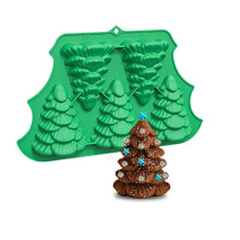 Silicone Molds Christmas Tree Shape Silicone Mold For Christmas Cakes Decoration Bakeware