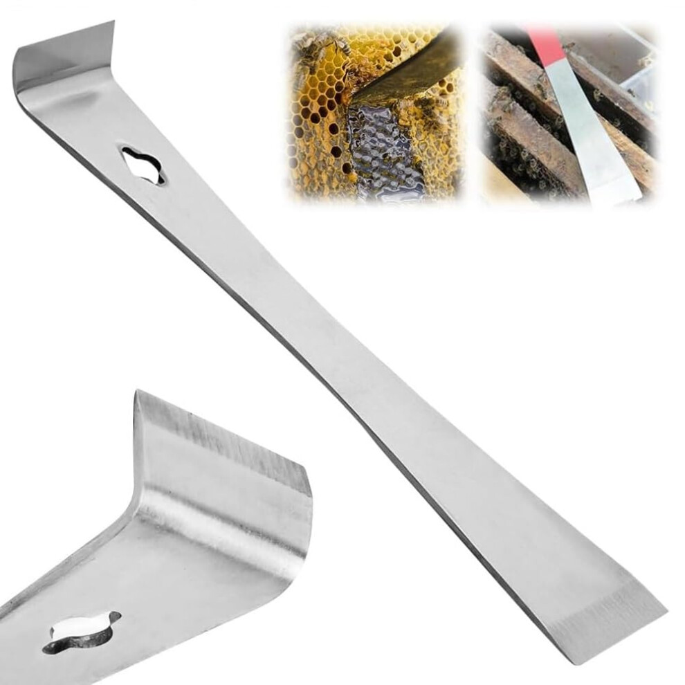 Stainless Steel Pry Bar Scraper Set Baseboard Trim Puller Crowbar Nail Puller Small Flat Pry Bar Prying Scraping Tool Silver 9199774169448