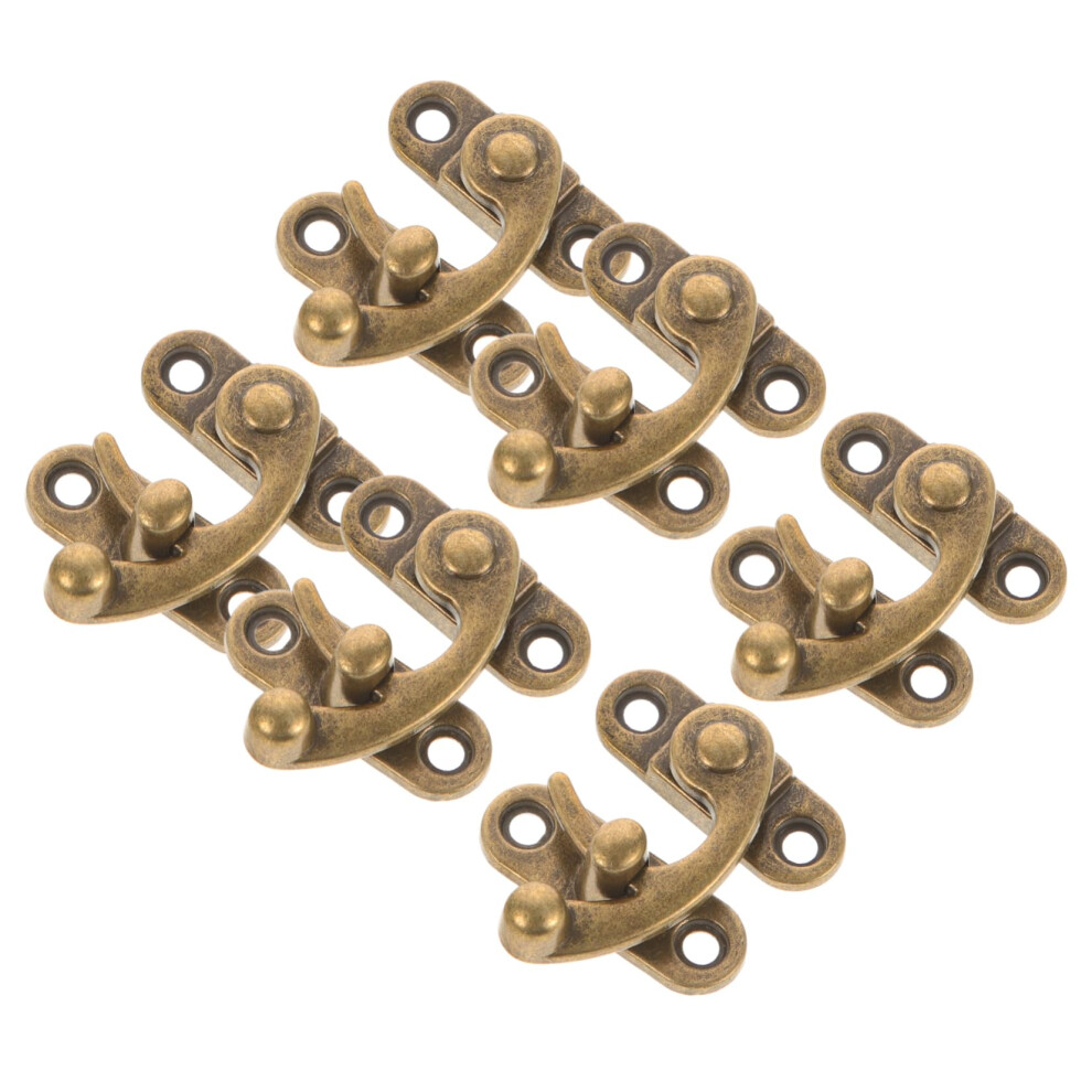 6Pcs Antique Box Latch Set, Vintage Hasp Lock For Jewelry And Wooden Boxes, Secure Closure 9199774169479