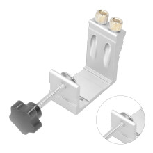 15 Oblique Hole Locator Drill Jig for Woodworking, Silver Gray