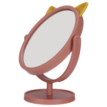 Verstellbarer rosa Make-up-Spiegel – Kompakt, flexibel, 20x17cm