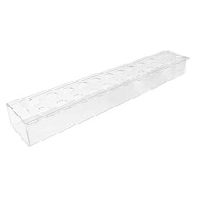 Rectangular Floral Centerpiece Acrylic Modern LowLying Vase Clear 15.7 X 3.9 X 2.54 In For Dining Table Home Decor