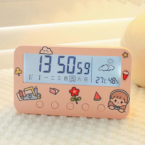 (Green) for Smart Alarm Clock Bedside Desk Table Electronic Clock Snooze Nightlight Cloc  White 2