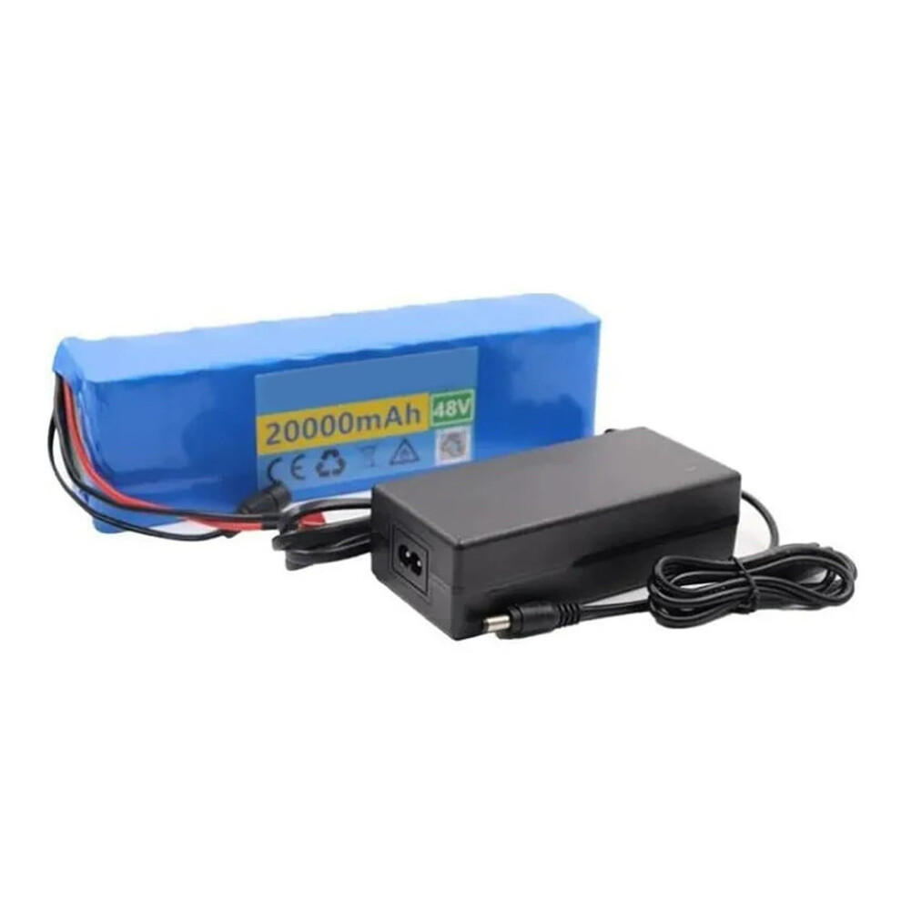 Battery for Ebike 48V 20Ah LiIon Battery Pack 13S3P 1200W With BMS and Charger T Plug