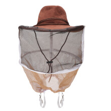 Cowboyhatt för biodling, professionell biodlarmössa med slöja med hög synlighet och andningsbar nätduk, ventilerad bihatt för utomhusbruk