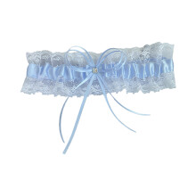 Einzigartiger Schleifen-Rosen-Beinschmuck, perfekt für-Aquablau