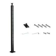 Palo di Parapetto - DUOKU - HR-014G - Acciaio inossidabile - 1067 mm - Fori pre-perforati a L